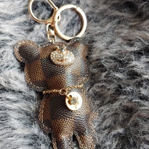 Printed Damier Keychain/Bagtag